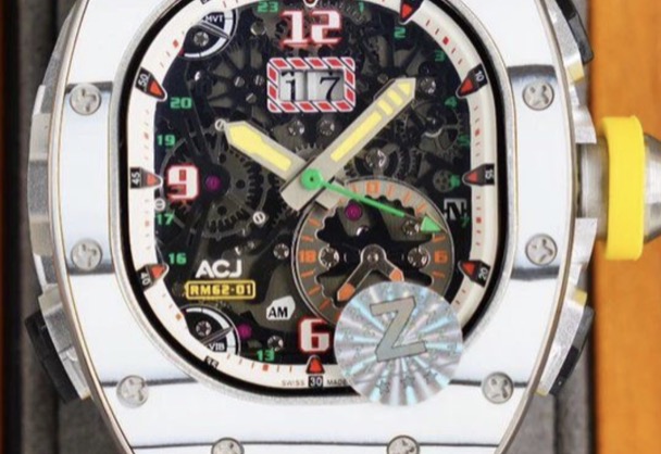 430usd Richard Mille RM 62 with extra 2 straps(red and white)