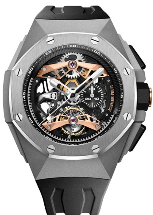 Audemars Piguet ROYAL OAK CONCEPT SELFWINDING TOURBILLON CHRONOGRAPH OPENWORKED 26612TI.OO.D002CA.01 Replica Watch