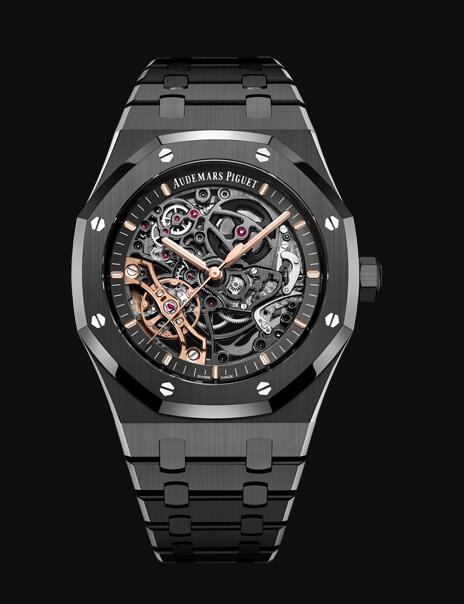 Audemars Piguet Royal Oak 41 Double Balance Wheel Openworked Black Ceramic 15416CE.OO.1225CE.01 Replica Watch