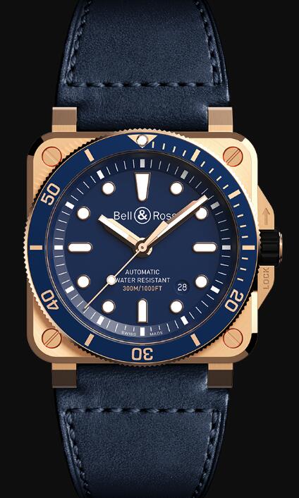 Bell & Ross BR 03-92 DIVER BLUE BRONZE BR0392-D-LU-BR/SCA Replica Watch