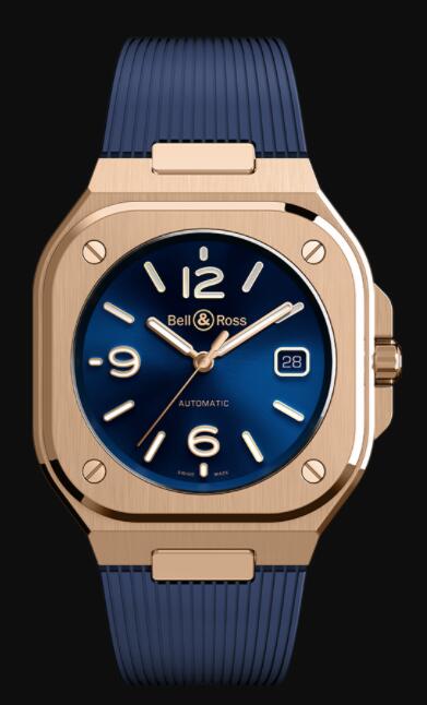 Bell & Ross BR 05 BLUE GOLD BR05A-BLU-PG/SRB Replica Watch