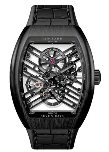 FRANCK MULLER V 45 S6 SQT BL Ti Vanguard Skeleton Titanium Replica Watch