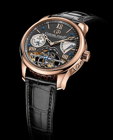 Greubel Forsey Double Tourbillon 30 red gold Black Replica Watch