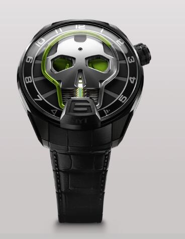 HYT SKULL 51 MM 151-TD-41-GF-AB Replica watch