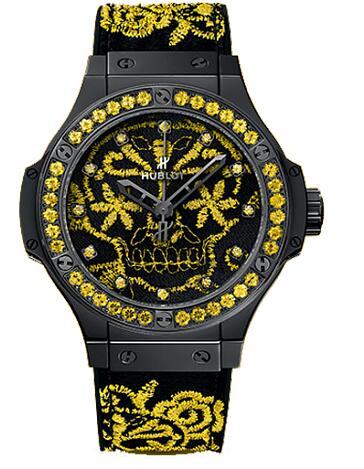 HUBLOT Big Bang Broderie Sugar Skull Fluo Sunflower 343.CY.6590.NR.1211 watch Replica