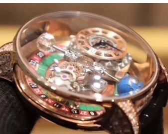 Jacob & Co. rose gold diamond watch