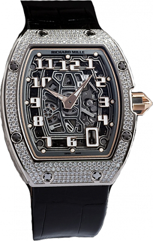 Richard Mille Replica Watch RM 067 Automatic Extra Flat RM 067-01 WG Diamond