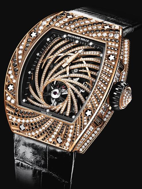 Richard Mille RM 51-02 Manual Winding Tourbillon Diamond Twister Gold Watch Replica